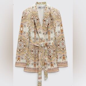 Zara Multicolor Patterned Jacket size S